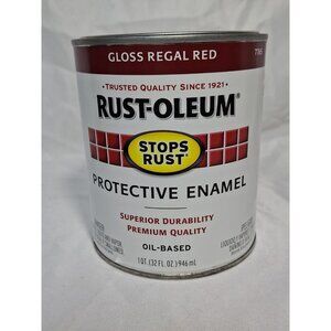 Rust Oleum Stops Rust Protective Enamel Gloss Regal Red 32 Oz Paint 90 Sq Ft
